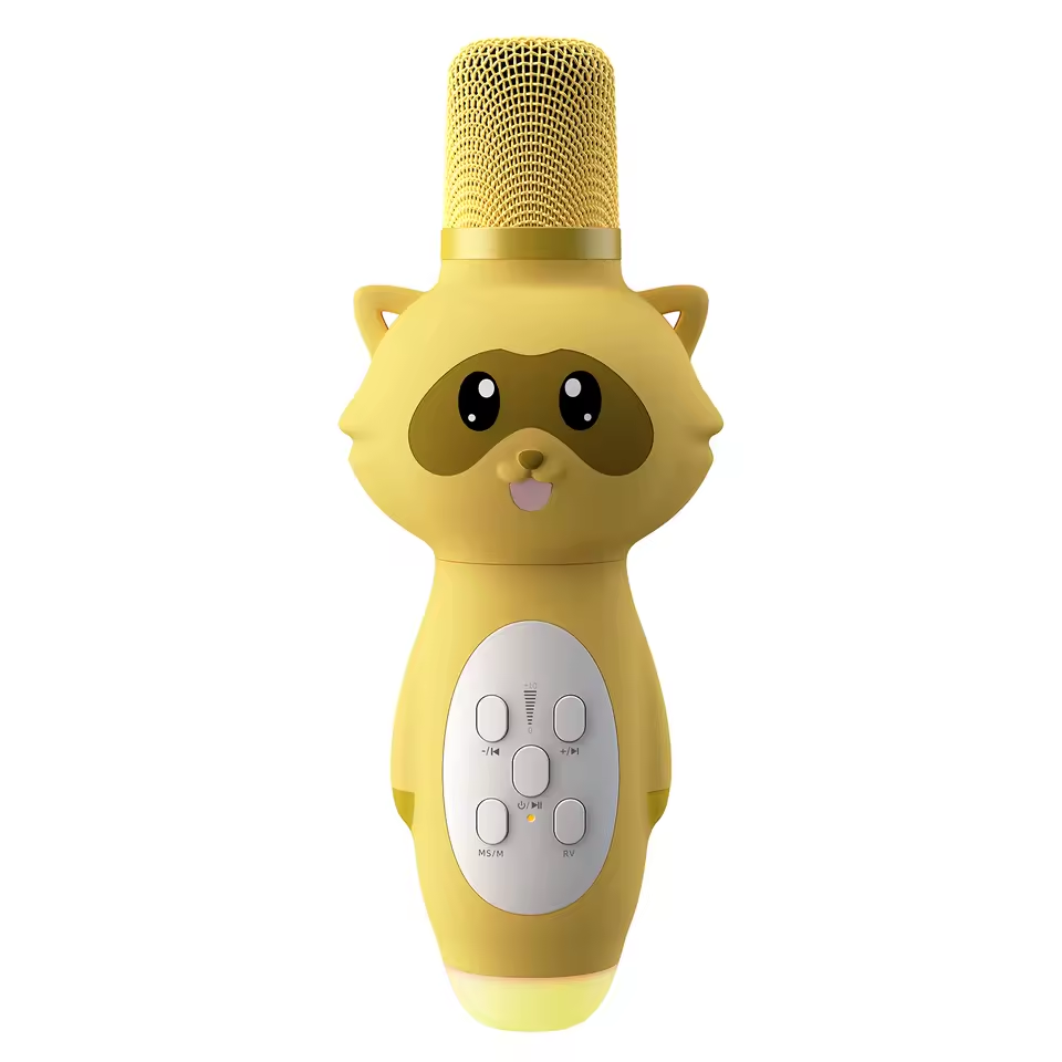 Micrófono Lavalier inalámbrico recargable con altavoz para niños para actuaciones en vivo reuniones Echo Tone Karaoke Mixer K6